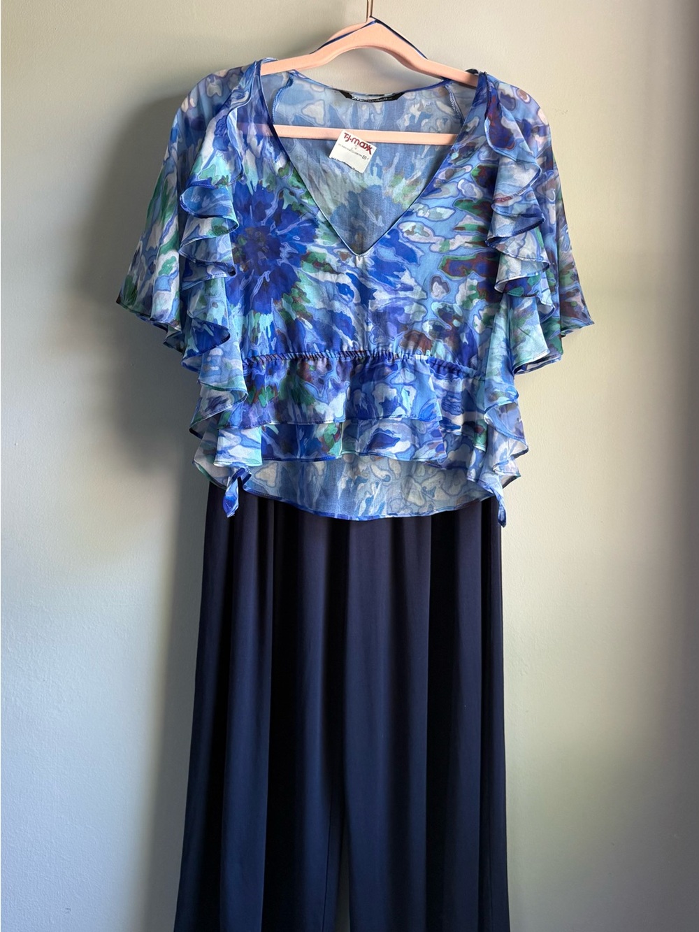 J. McLaughlin Navy Wide-Leg Pants Super Soft Modal Blend Size XS - 4th of July - Picture 10 of 13